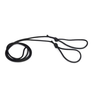 A photograph of two knotted ropes in the Tumbo Tugger outdoor dog toy box.