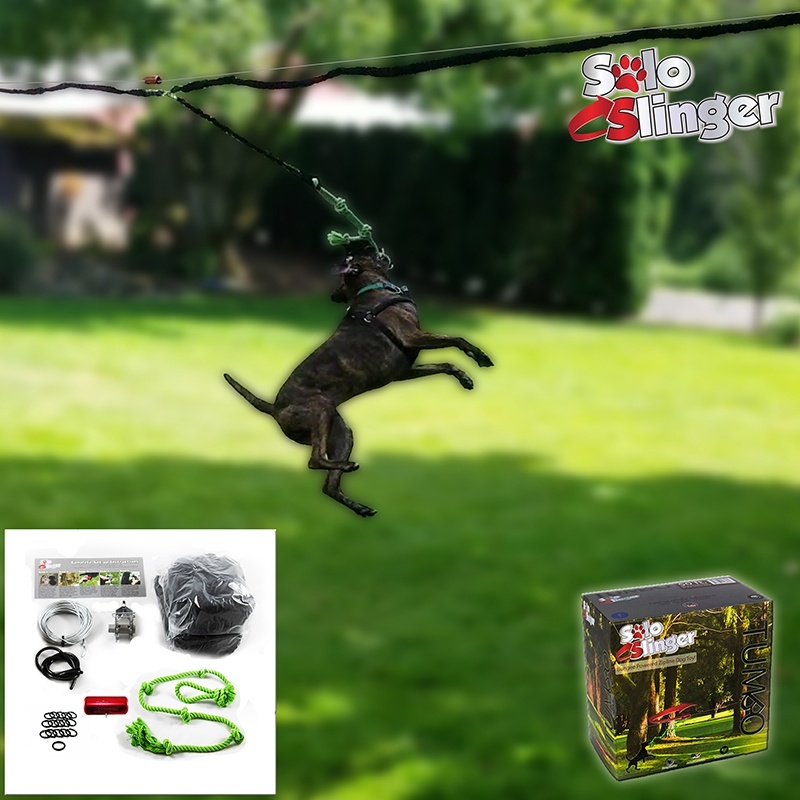 50ft Solo Slinger Zipline Toy with 100ft Cable - Image 4