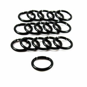16 Black Carabiners