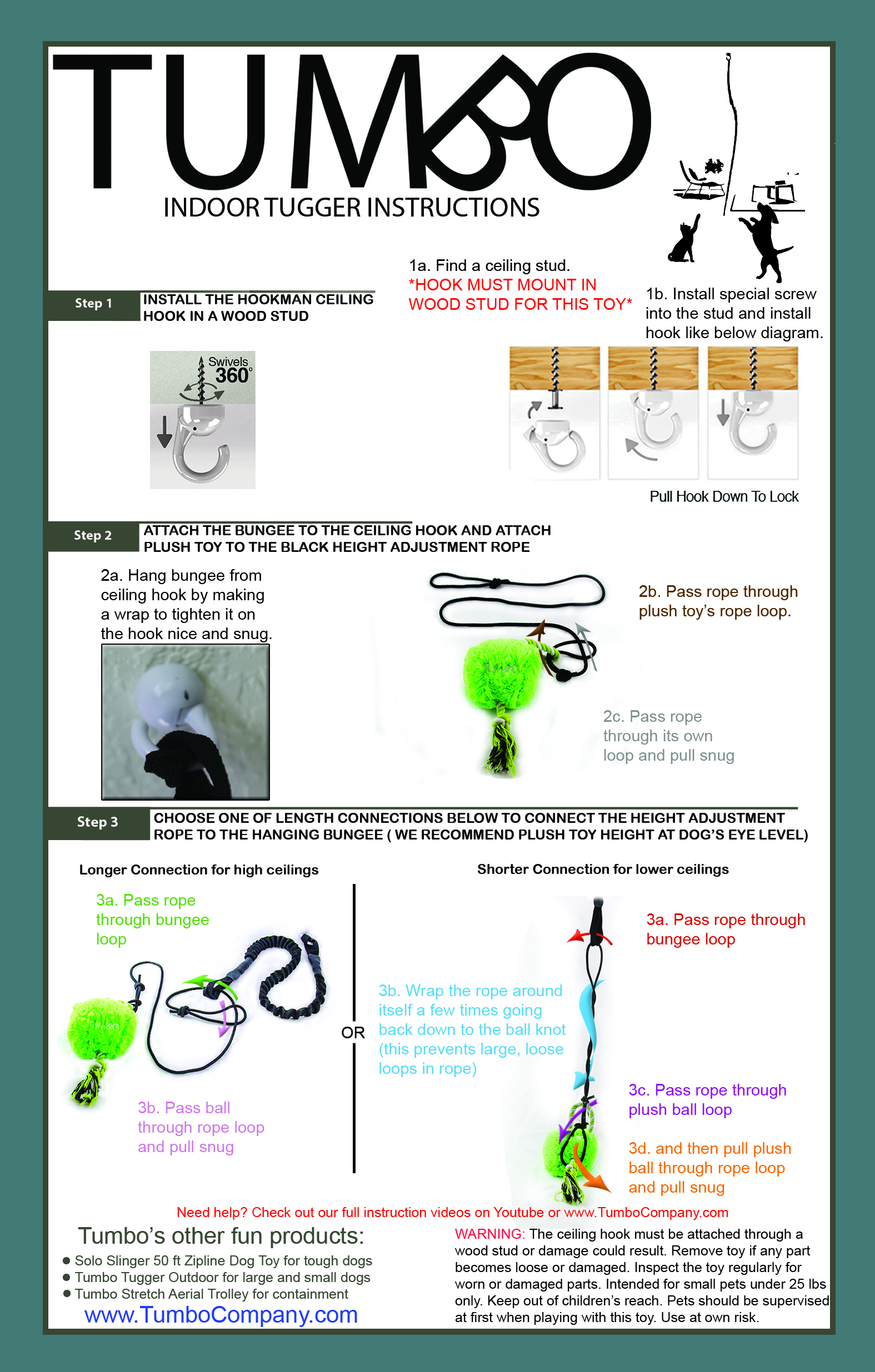 Tumbo Tugger Instructions Indoor